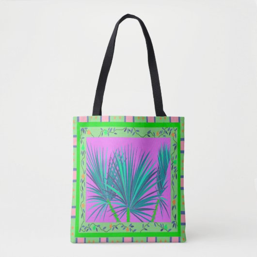 Baja Palms Tote Bag Tasche (Vorderseite)
