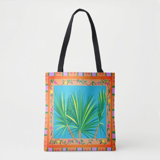 Baja Palms Tote Bag Tasche (Vorderseite)