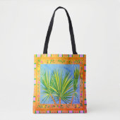 Baja Palms Vintag Tote Bag Tasche (Vorderseite)