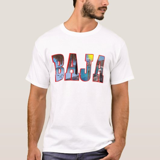 Baja Postkarte T-Shirt (Vorderseite)