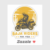 Baja Riders - Motorradabenteuer Aufkleber (Blatt)