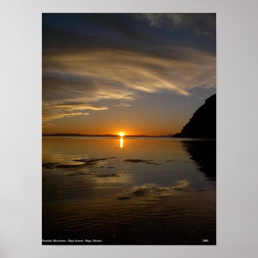 Baja Sunset Poster (Vorne)