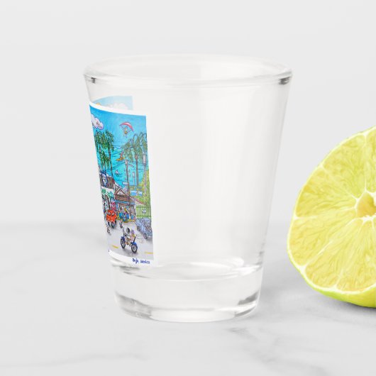 Baja Surf Shop und Taco Stand Schnapsglas (Rechts)