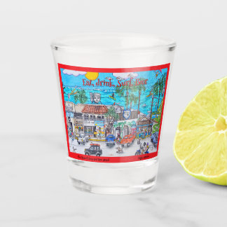 Baja Surf Shop und Taco Stand Schnapsglas