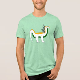 Bajadasaurus Dino Erwachsener Tri-Blend Shirt
