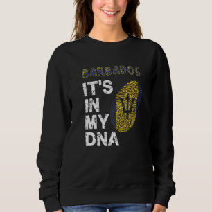 Bajan Roots ist in meinem DNS Fingerprint Flag Bar Sweatshirt