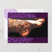 Bajidoo Henna Tattoo Work NO2 Postkarte (Vorne/Hinten)