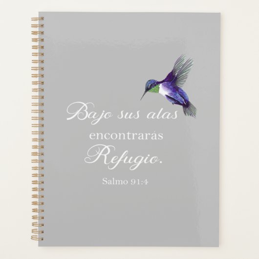 Bajo sus alas encontraras refugio Psalm 91 Planer (Vorderseite)