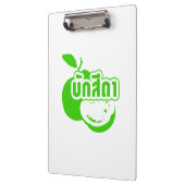 Bak Sida Ō Farang geschrieben in Thai Isaan Dialec Klemmbrett (Links)