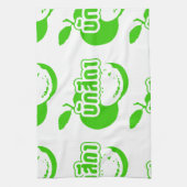 Bak Sida Ō Farang geschrieben in Thai Isaan Dialec Küchentuch (Vertikal)