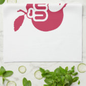 Bak Sida Ō Farang geschrieben in Thai Isaan Dialec Küchentuch (Gefaltet)