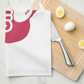 Bak Sida Ō Farang geschrieben in Thai Isaan Dialec Küchentuch (Viertel Falte)