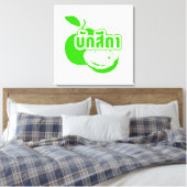 Bak Sida Ō Farang geschrieben in Thai Isaan Dialec Leinwanddruck (Insitu (Schlafzimmer))