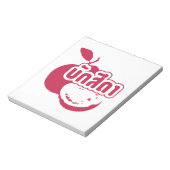 Bak Sida Ō Farang geschrieben in Thai Isaan Dialec Notizblock (Rotiert)