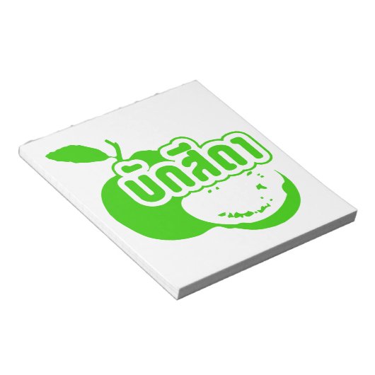 Bak Sida Ō Farang geschrieben in Thai Isaan Dialec Notizblock (angewinkelt)