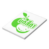 Bak Sida Ō Farang geschrieben in Thai Isaan Dialec Notizblock (Rotiert)