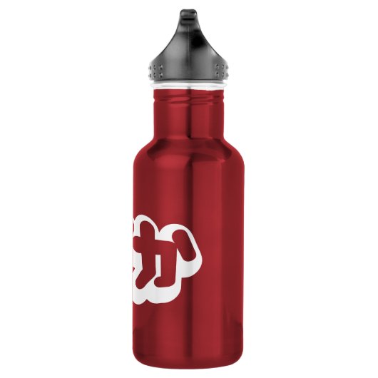 BAKA ば か ~ Fool in Japanisch Hiragana Script Edelstahlflasche (Rechts)