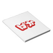 BAKA ば か ~ Fool in Japanisch Hiragana Script Notizblock (angewinkelt)