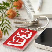 BAKA ば か ~ Fool in Japanisch Hiragana Script Schlüsselanhänger (Vorderseite rechts)