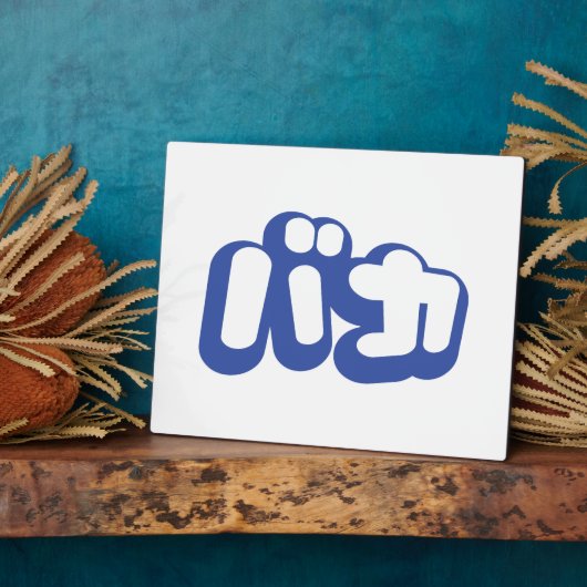 BAKA カ ~ Fool in japanischer Katakana-Schrift Fotoplatte (Seite)