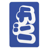 BAKA カ ~ Fool in japanischer Katakana-Schrift Magnet (Vertikal)