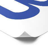 BAKA カ ~ Fool in japanischer Katakana-Schrift Poster (Ecke)