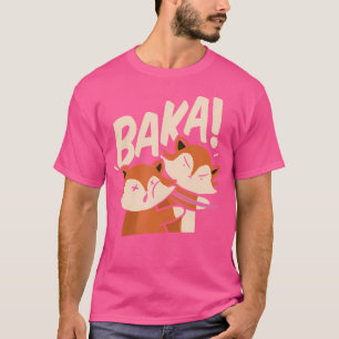 Baka Anime Hund Klaps Baka Japanischer Fuchs T-Shirt