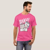 Baka Idiot Funny Japanese Unicorns T-Shirt (Vorne ganz)