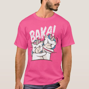 Baka Idiot Funny Japanese Unicorns T-Shirt