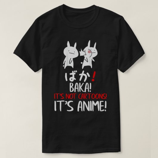 Baka Rabbit Slap Idiot Japanisch Manga Sein Anime T-Shirt (Design vorne)