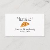Bakaery Croissant Bread Small Business Modern Visitenkarte (Vorderseite)