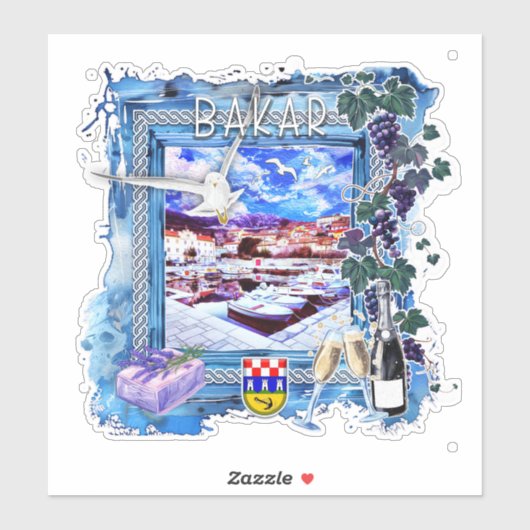 Bakar Aufkleber (Blatt)