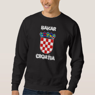 Bakar, Kroatien mit Wappen Sweatshirt