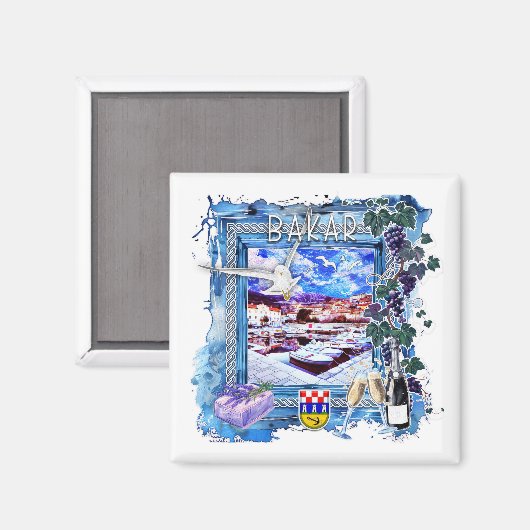 Bakar Magnet (Vorderseite/Rückseite)