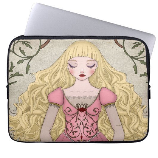 bakarti ,(bakarti), The sleeping beauty Laptopschutzhülle (Vorderseite)