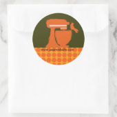 Bake Bäckerei Baker Personal Koch Cook Runder Aufkleber (Tasche)