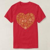 Bake Baking Gingerbread Man Christmas Cookie Heart T-Shirt (Design vorne)