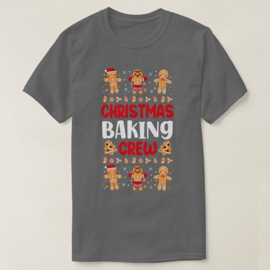Bake Baking Gingerbread Man Christmas Cookie T-Shirt (Design vorne)