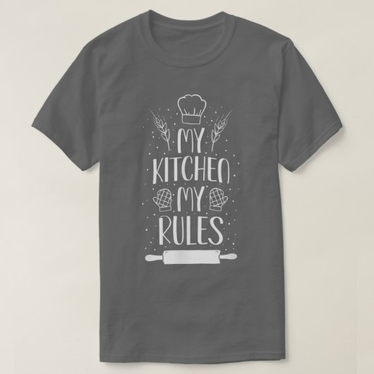 Bake Baking Rolling Pin 55 T-Shirt (Design vorne)