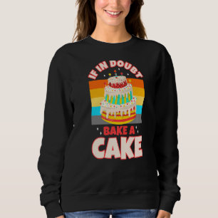 Bake bunt Kuchen Regenbogen sprinkett Bakeshop Geb Sweatshirt