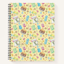 Bake Cake Spiral Notebook Notizblock