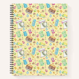 Bake Cake Spiral Notebook Notizblock