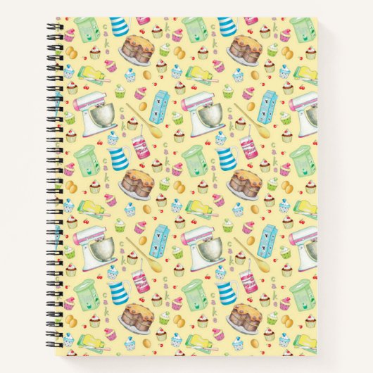 Bake Cake Spiral Notebook Notizblock (Vorderseite)