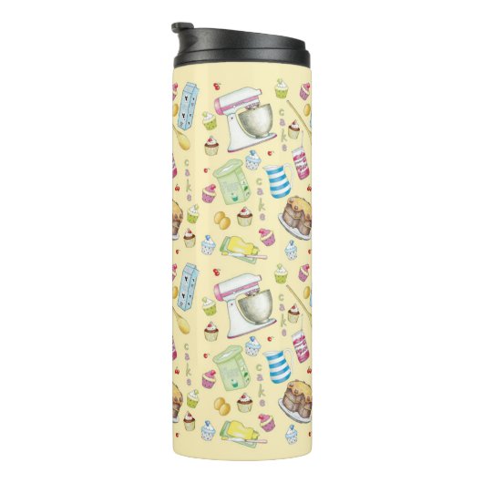 Bake Cake Thermal Tumbler Thermosbecher (Nach rechts gedreht)