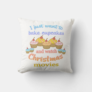 Bake Cupcakes Weihnachtsfilme ansehen Kissen