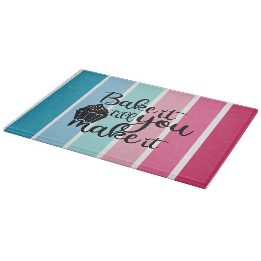 Bake es, bis du es schaffst schneidebrett (Ecke)