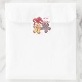 Bake Gingerbrot Men Runder Aufkleber (Tasche)