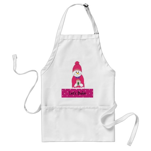 Bake Girl Snowman in Pink Schürze (Vorne)