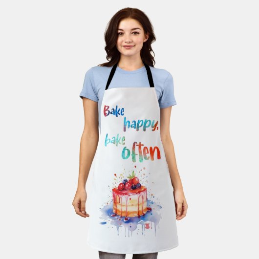 Bake Happy Bake oft Schürze (Getragen)