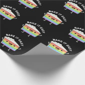 Bake it Easy Funny Cake Pub Dark BG Geschenkpapier (Ecke)